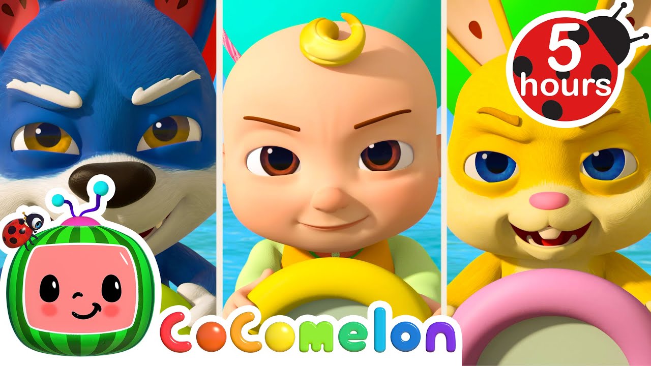 🏁JJ's Big Balloon Boat Race🚤🎈🌊| CoComelon JJ's Animal Time | Moonbug Kids Food & Family Cartoons