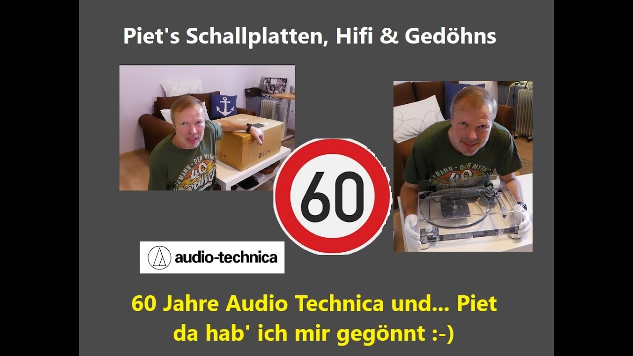 2022 - 60 Jahre Audio Technica - 2025 60 Jahre Piet, mein Geschenk AT-LP2022 ausgepackt!🤩