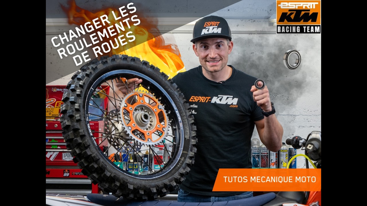 Tuto mécanique moto : Changement des roulements de roues avec Benji Melot