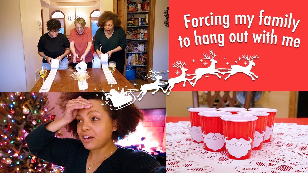 FORCING MY FAMILY TO PLAY HOLIDAY GAMES