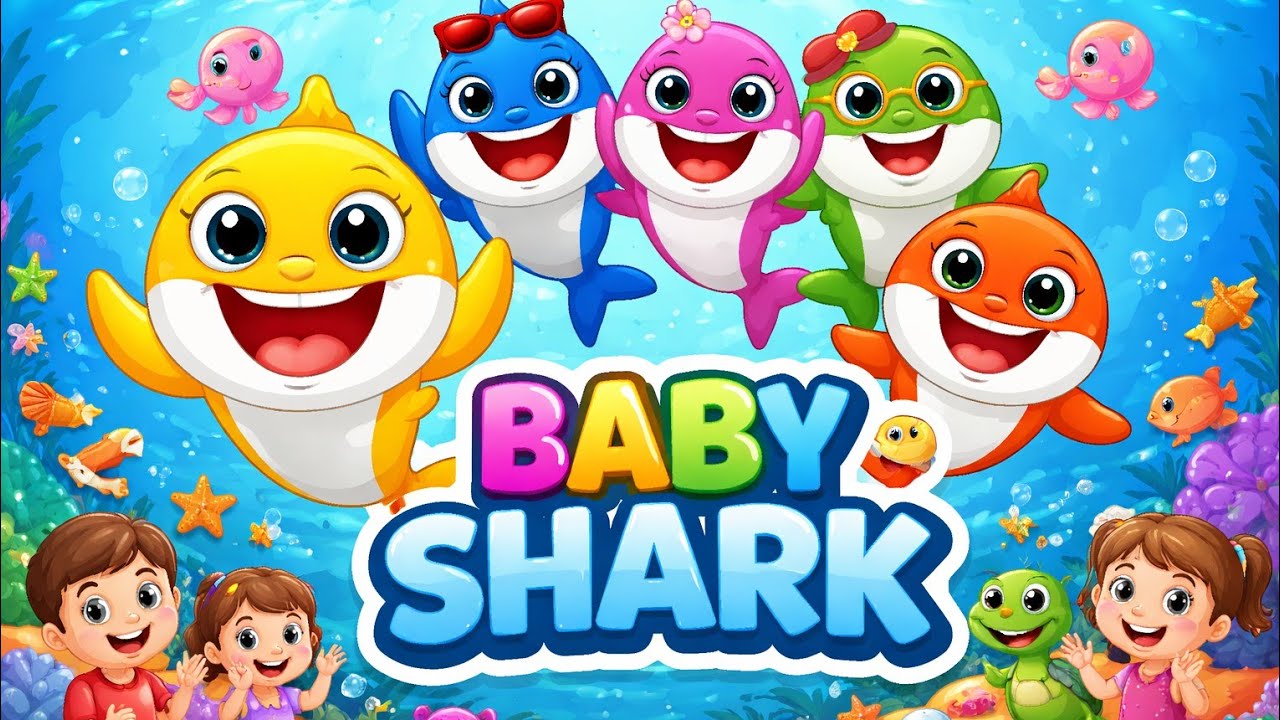 Shark Family Song 🦈 | Fun Ocean Dance for Kids | Baby Shark Style Rhyme #babyshark #hindirhymes