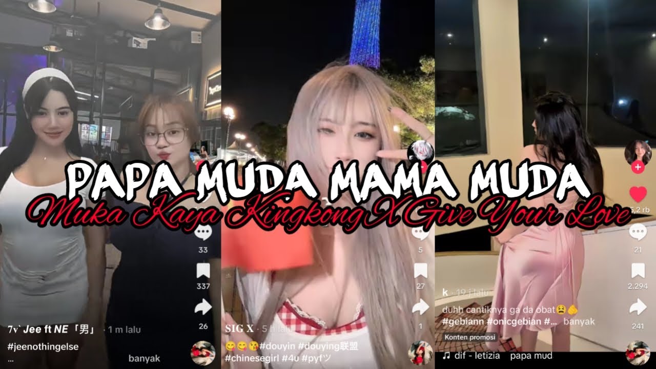 DJ PAPA MUDA X MUKA KAYA KINGKONG X GIVE YOUR LOVE VIRAL TINTOK [ By;ArisEditz ]
