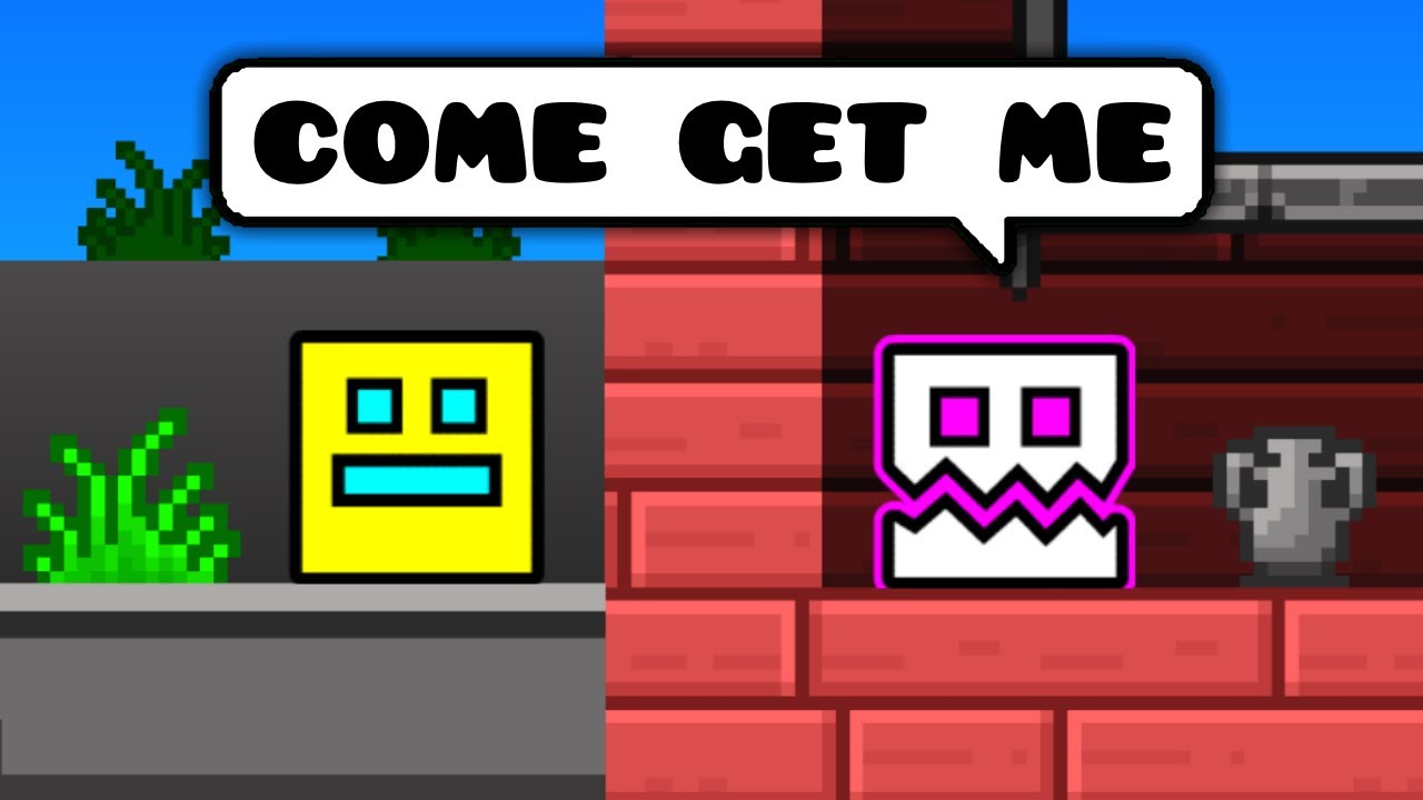 Я играл в догонялки в Geometry Dash