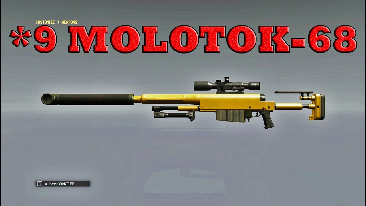 MGS5 Grade 9 MOLOTOK-68 Sniper Rifle