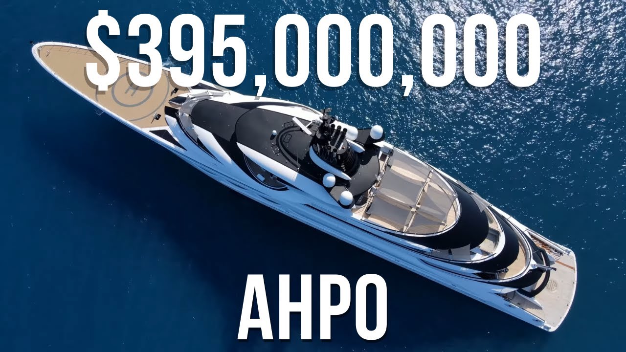 $395M Mega Yacht AHPO by Lurssen Yachts | Renamed Lady Jorgia | Luxury Sailing Yachts | Mania Luxury