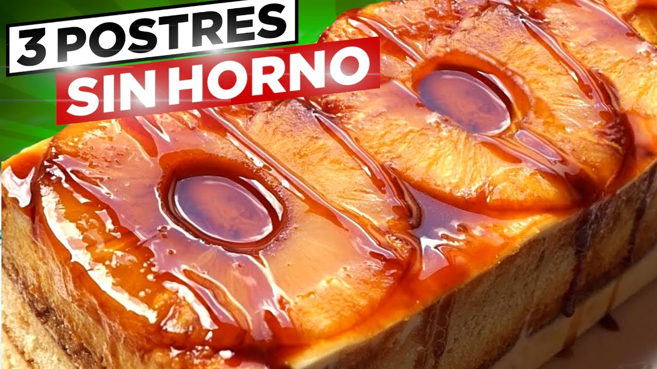 3 POSTRES DELICIOSOS SIN HORNO 🍰🧁 Con POCOS INGREDIENTES 😍 (RICOS y FACILES) LAS 3 MEJORES