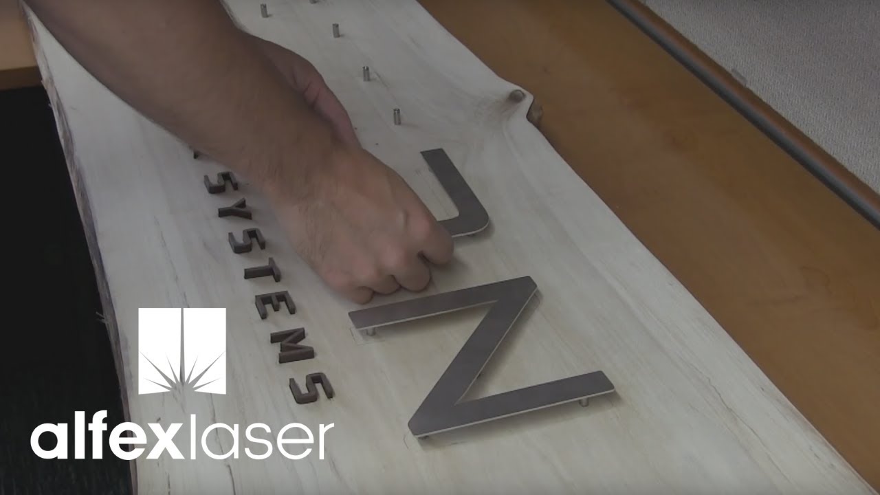 Laser Cutting Large Office Signage with Kern Laser