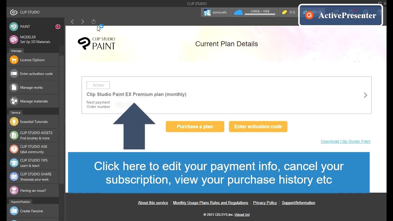 activate 3 Months Free of ClipStudioPaint (Monthly Plan)