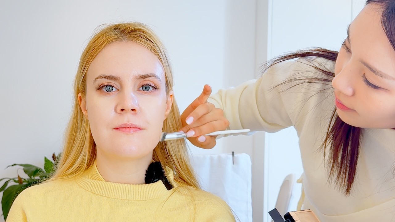 ASMR I got a Korean makeover🇰🇷💄 (Unintentional ASMR, Real person ASMR)