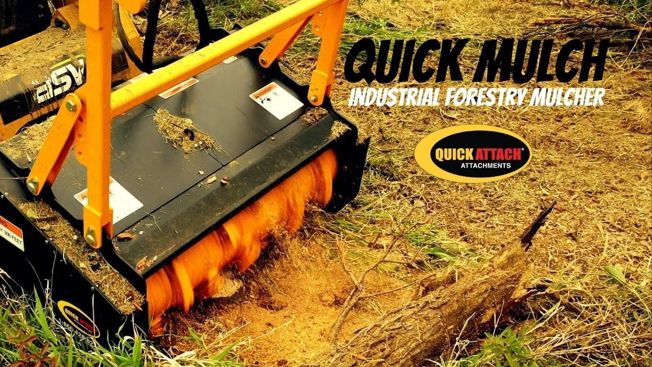The Quick Mulch Industrial Forestry Mulcher in action!