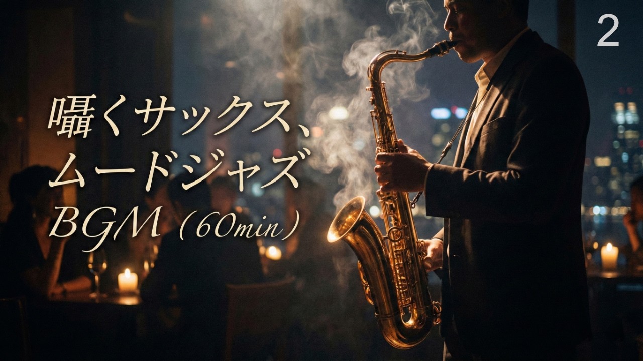 02_囁くサックス、ムードジャズBGM_60min (Official Audio)