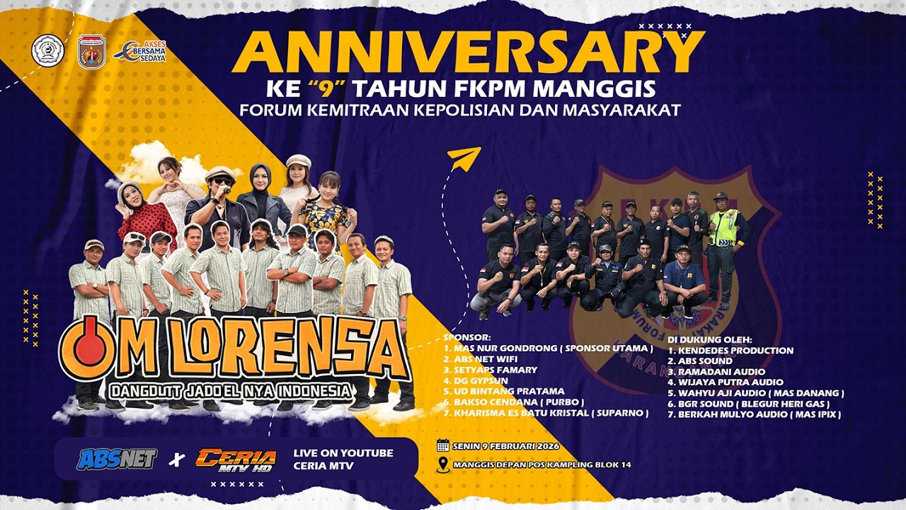 🔴📡LIVE OM. LORENSA || ANNIVERSARY Ke 