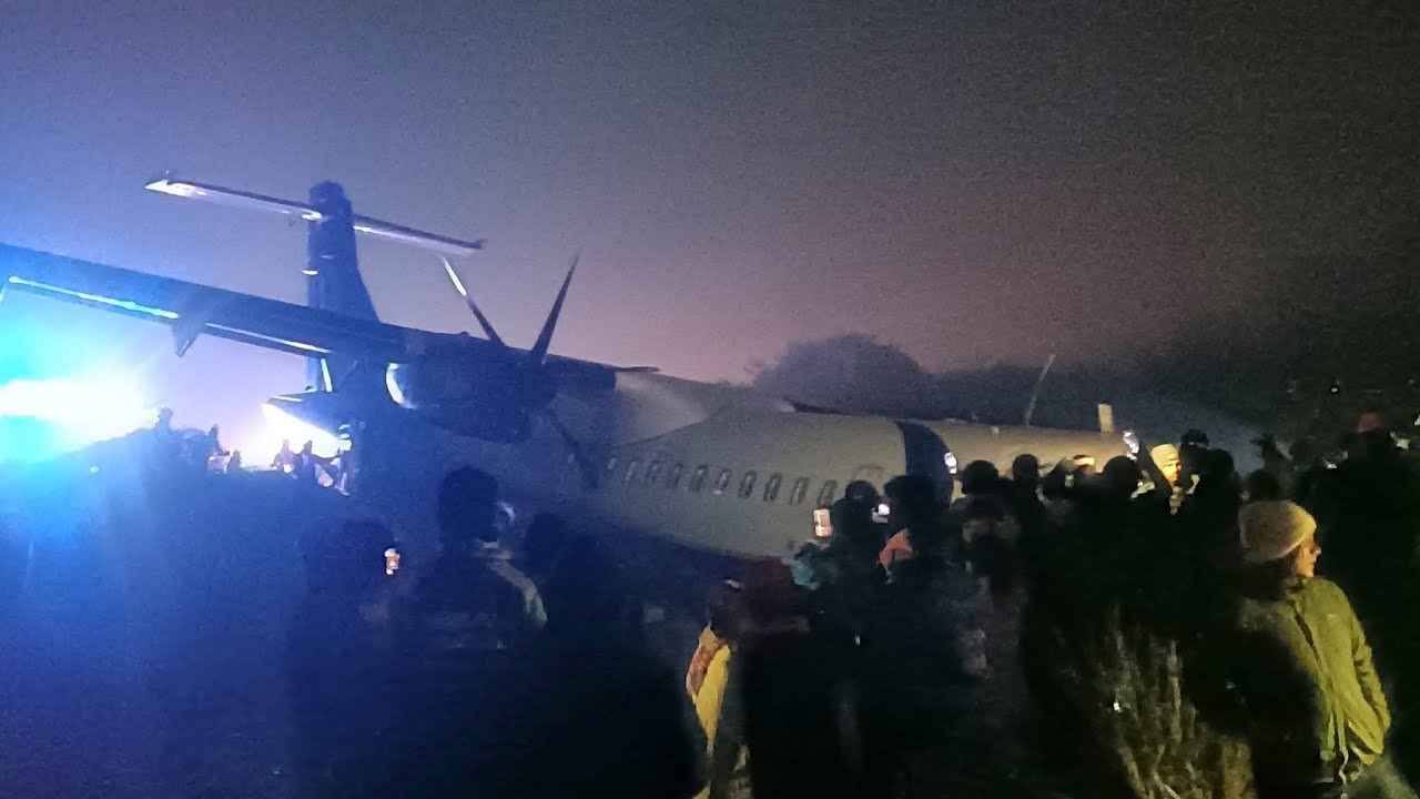 Buddha Air Runway Incident at Bhadrapur Airport | Everyone Safe ✈️#bhadrapur #runaway #video