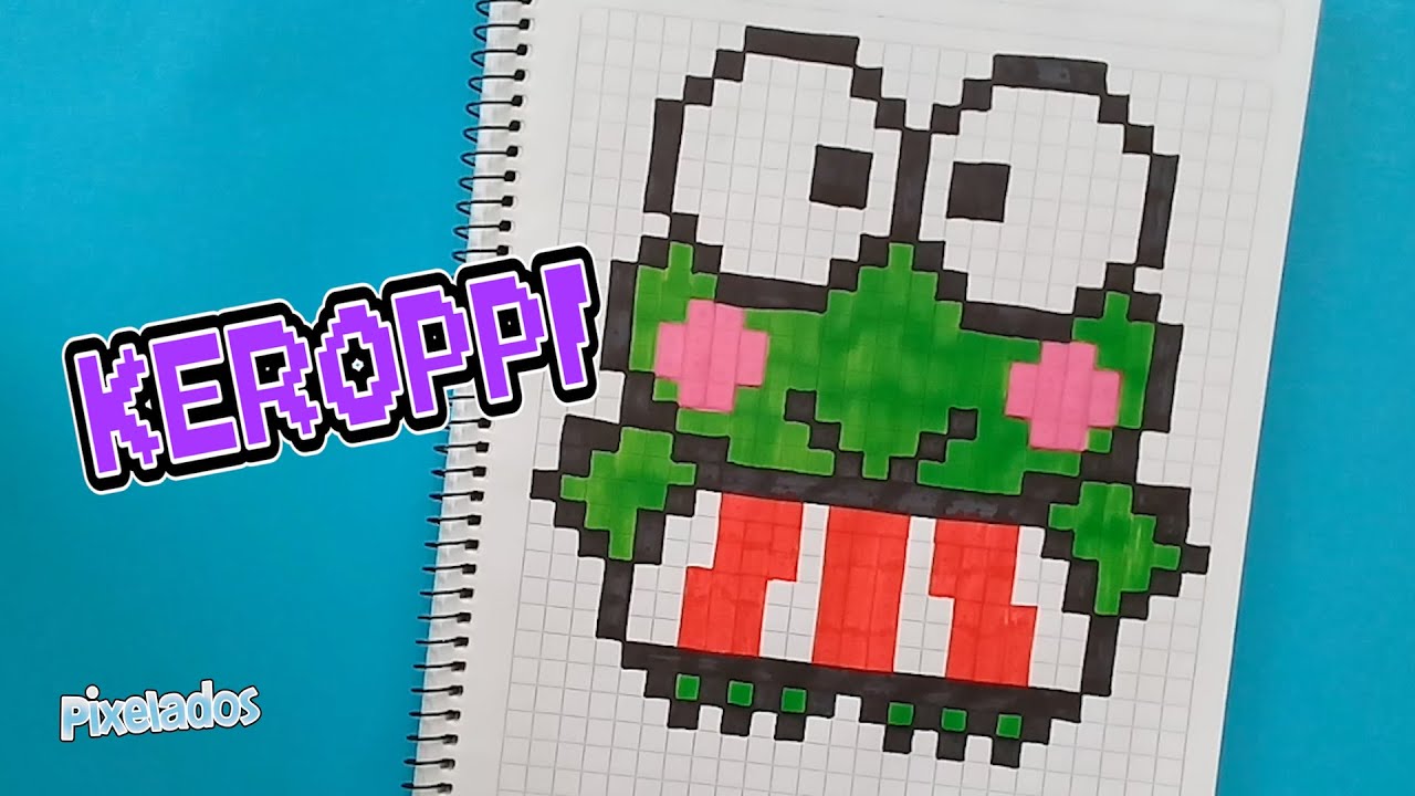 COMO DIBUJAR KEROPPI PIXEL ART - PIXELADOS