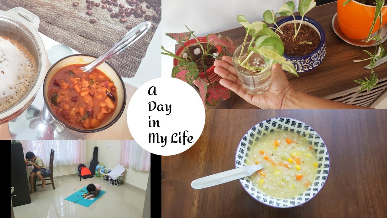 A Day In My Life || Mixed Vegetable Curry || Dinner Soup || Anu's Kitchen