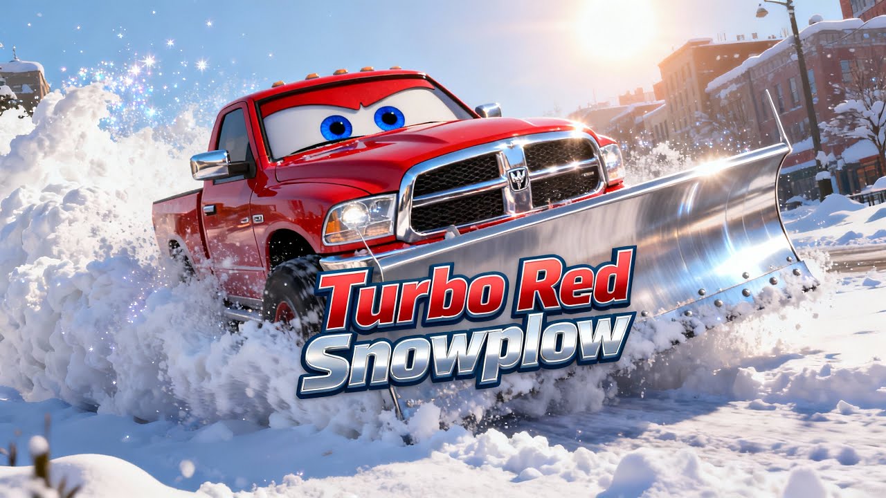 Turbo Red to the Rescue! Epic Snowplow Adventure for Kids ❄️