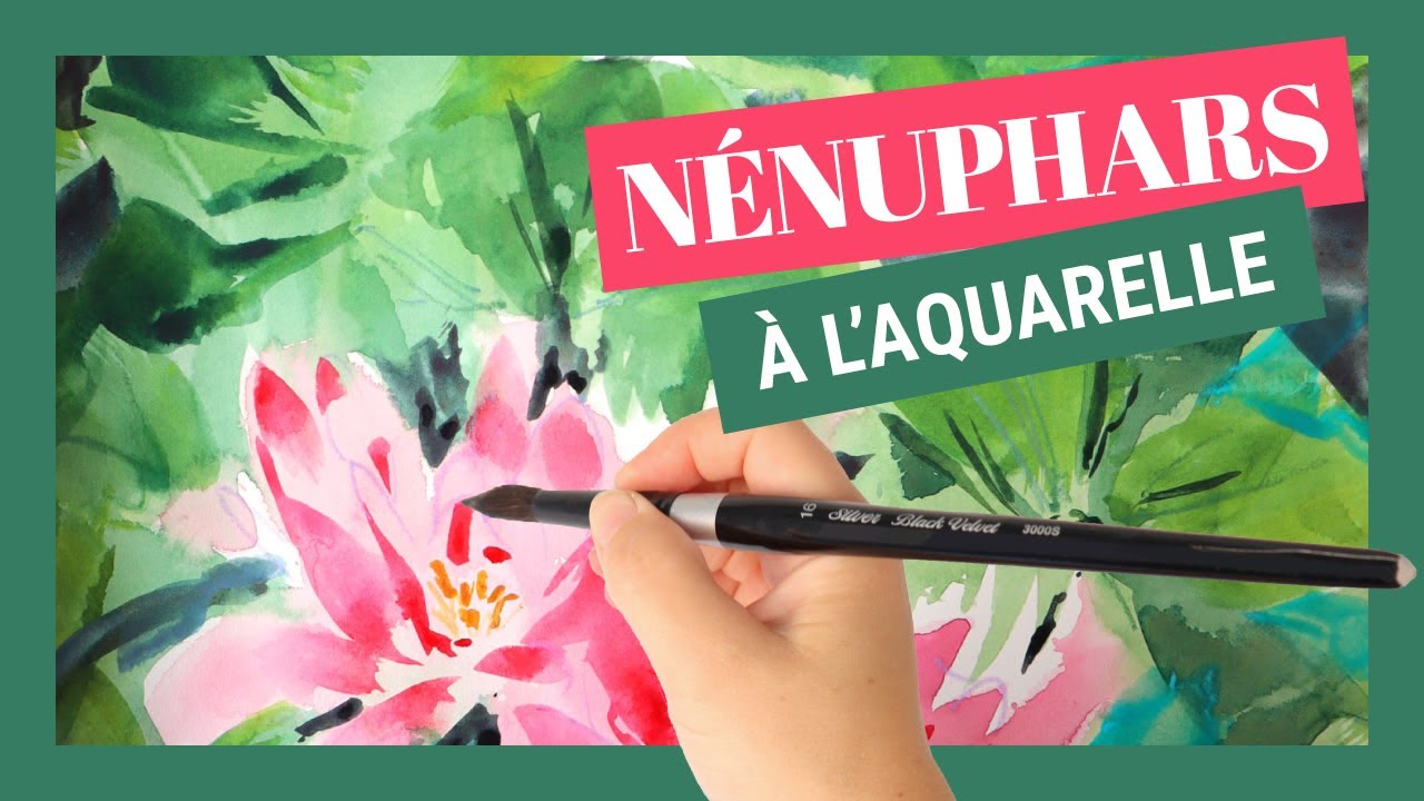 Peindre des nénuphars à l'aquarelle - MOYEN