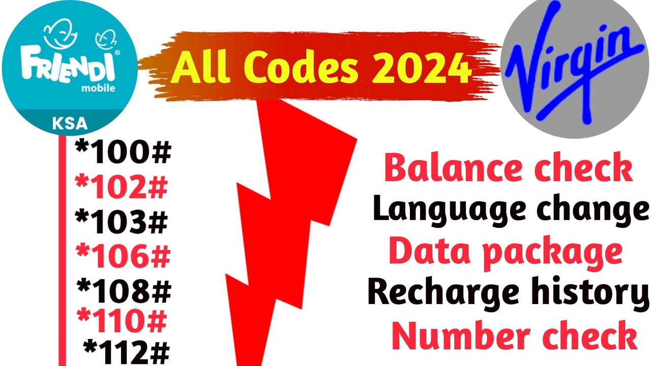 Virgin all codes datail l Friendi sim all codes datails l #virgin #friendi l