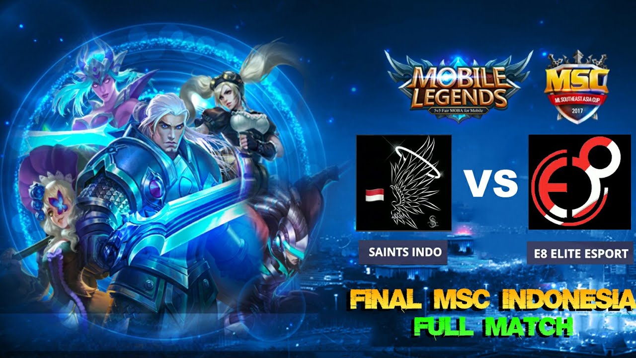 FINAL Match 1 SAINTS INDO vs E8 ELITE ESPORT + Caster - Mobile Legends MSC Indonesia Tournament