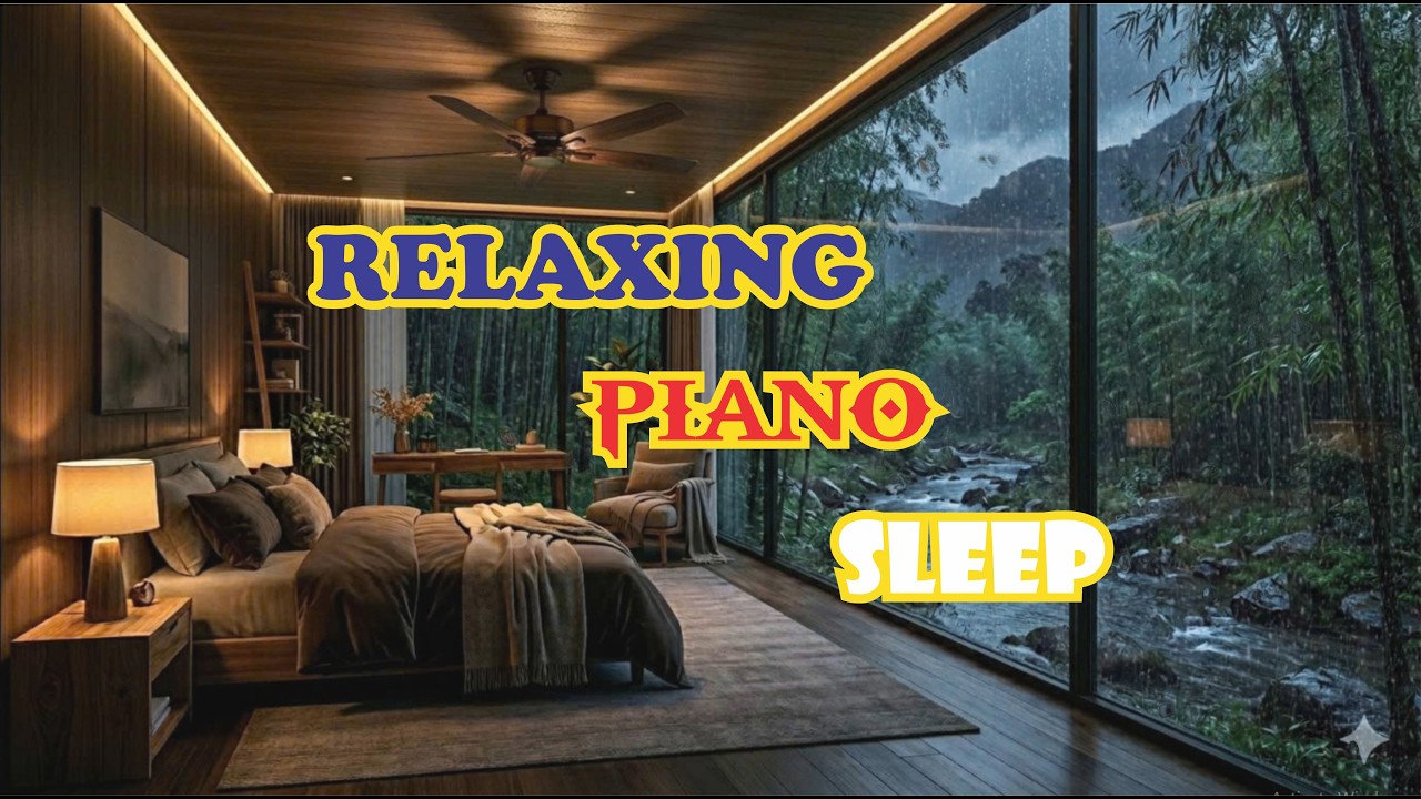 Relaxing Piano Music & Soft Rain Sounds for Deep Sleep, Stress Relief, Anxiety Healing & Meditation