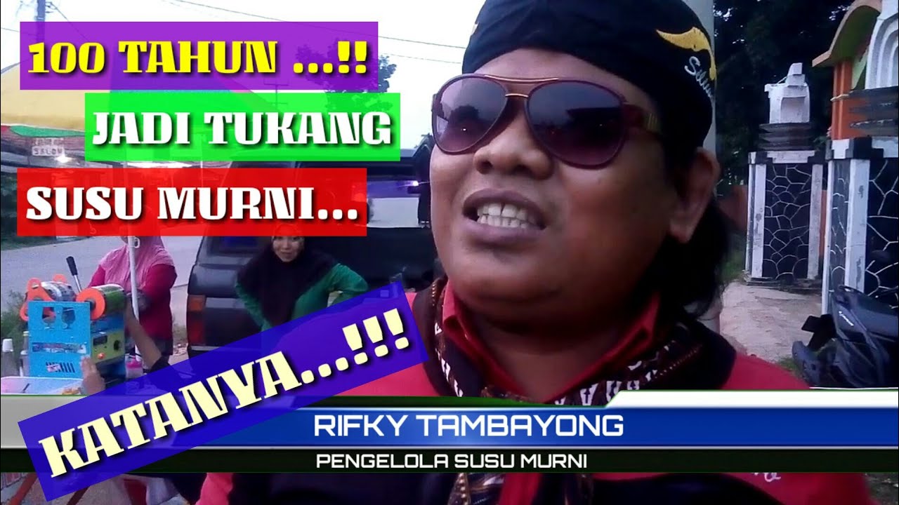 Rifky aliando jadi Penjual susu murni