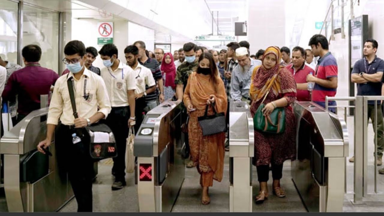 Dhaka Subway (Metro Rail) Kawran Bazaar to Shawrapara 🥰🥰
