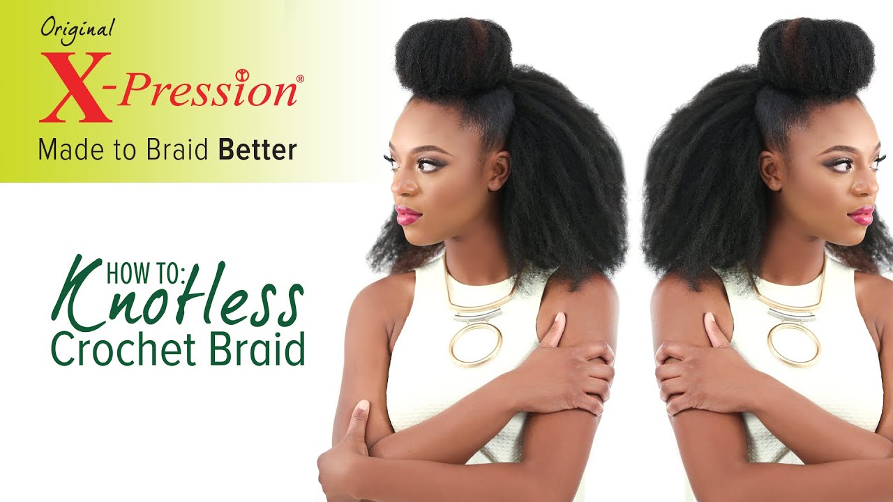 How to Knotless Crochet Braid (Invisible Knot Method) | X-Pression Cuevana Twist