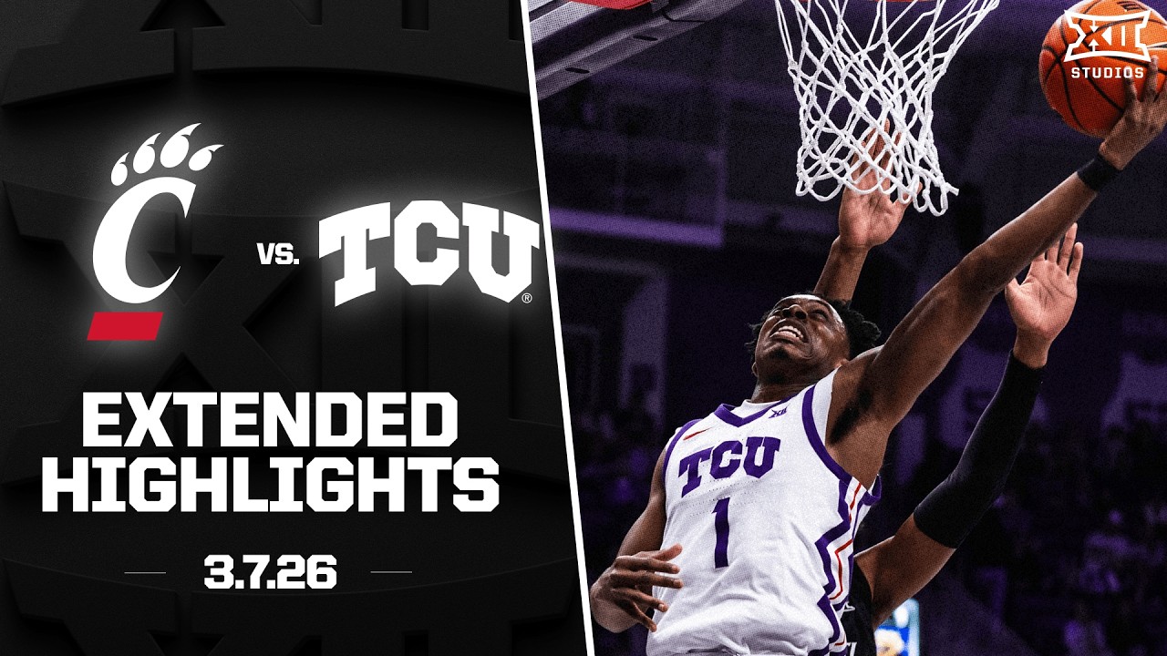 Cincinnati vs. TCU Extended Highlights | 2025-26 Big 12 Men's Basketball