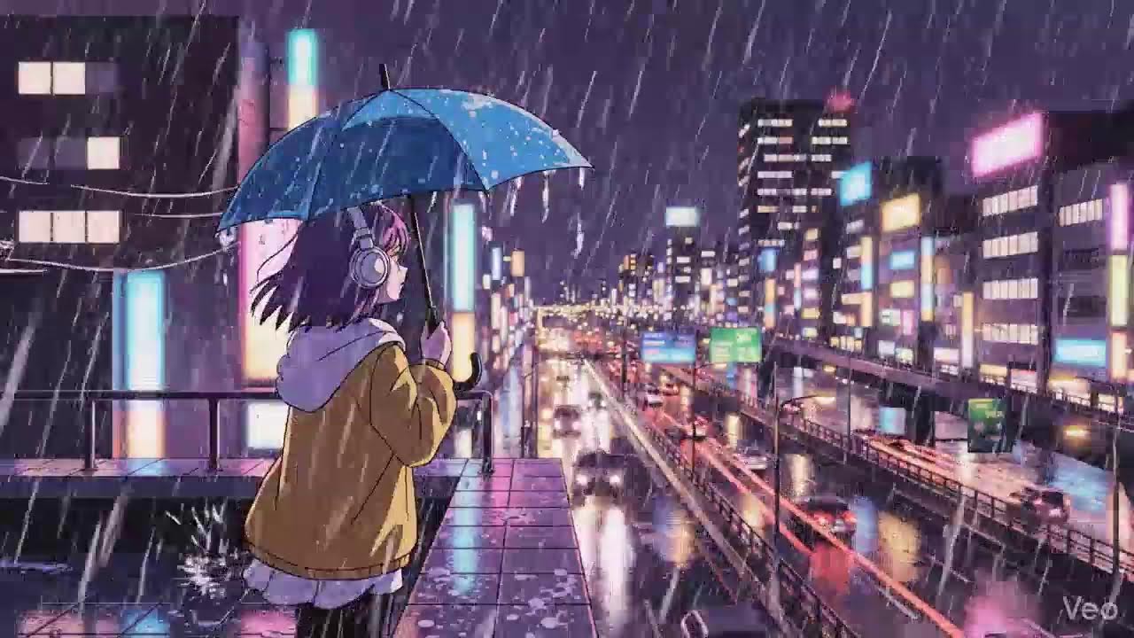 Rainy City Nights 🌧️ Lofi Chillhop from Japan