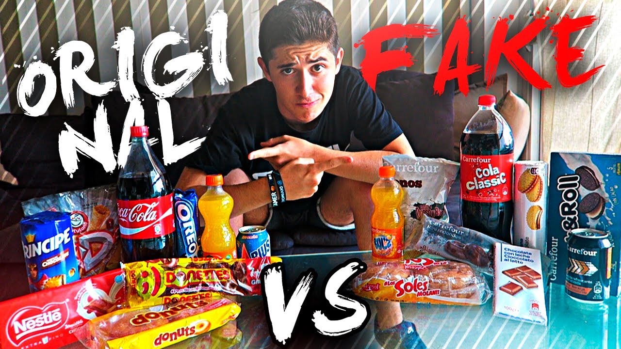 COMIDA ORIGINAL VS COMIDA FAKE!! ¿PUEDES ADIVINARLA a CIEGAS? [Shooter]