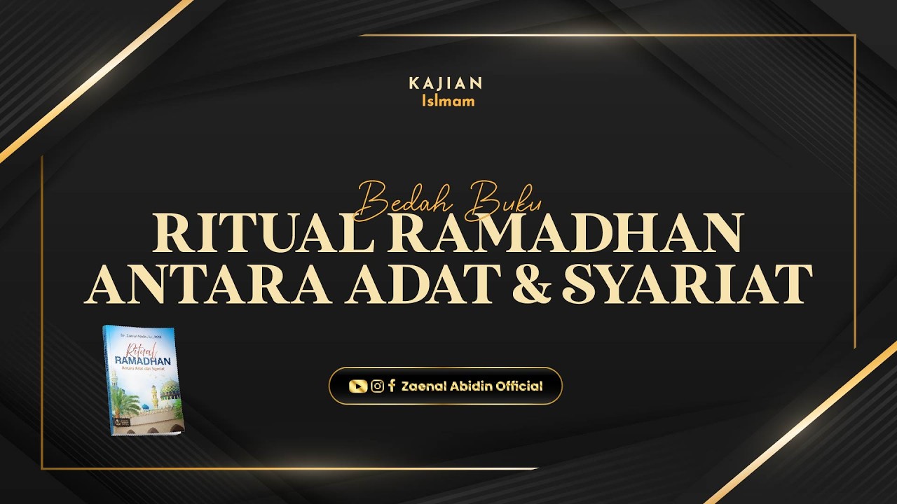 [LIVE] RITUAL RAMDHAN ANTARA ADAT & SYARIAT| Ust Dr. Zaenal Abidin, Lc., M.M. حفظه الله