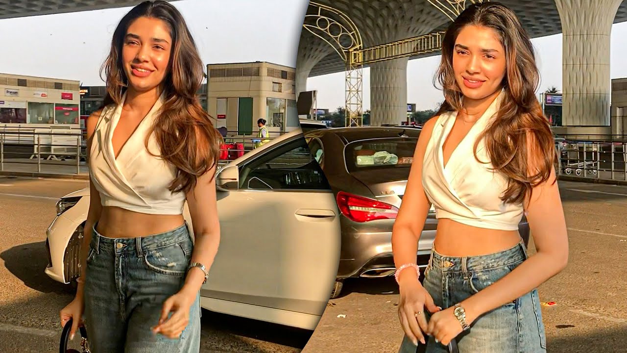 Krithi Shetty’s Blissful Morning Airport Look As She’s Spotted Departing From Mumbai