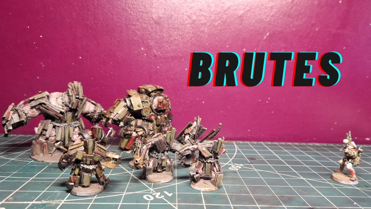 How to make brutes for Turnip28 . scratch building miniatures and the basics of batch painting