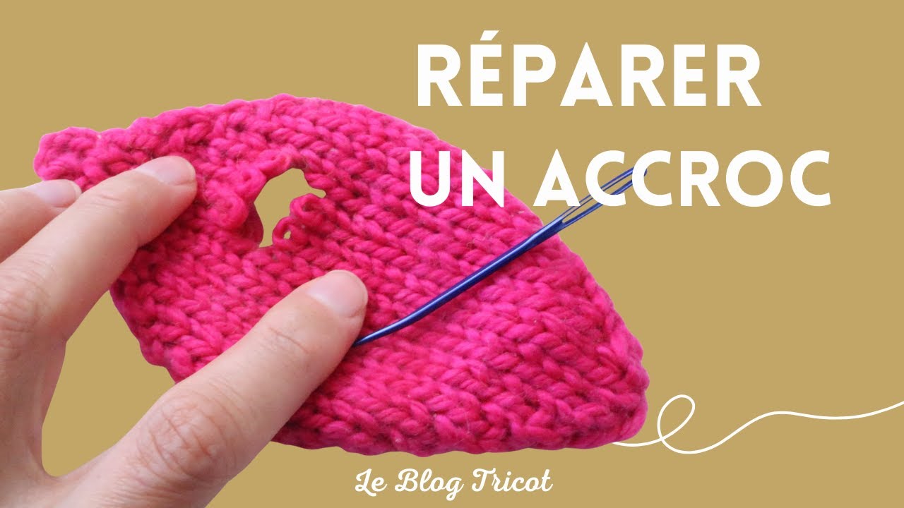 Réparer un TROU sur un tricot FACILEMENT