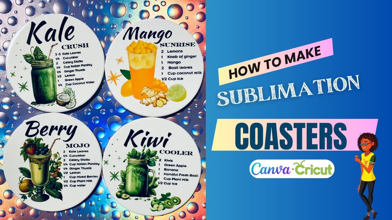 DIY: How to Make Sublimation Coasters with Canva and Cricut (Tutorial)