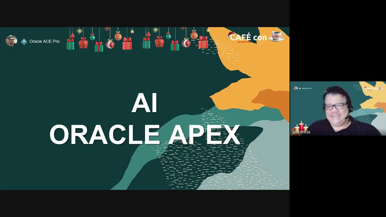 Café con APEX Encuentro 6 - Oracle APEX + AI