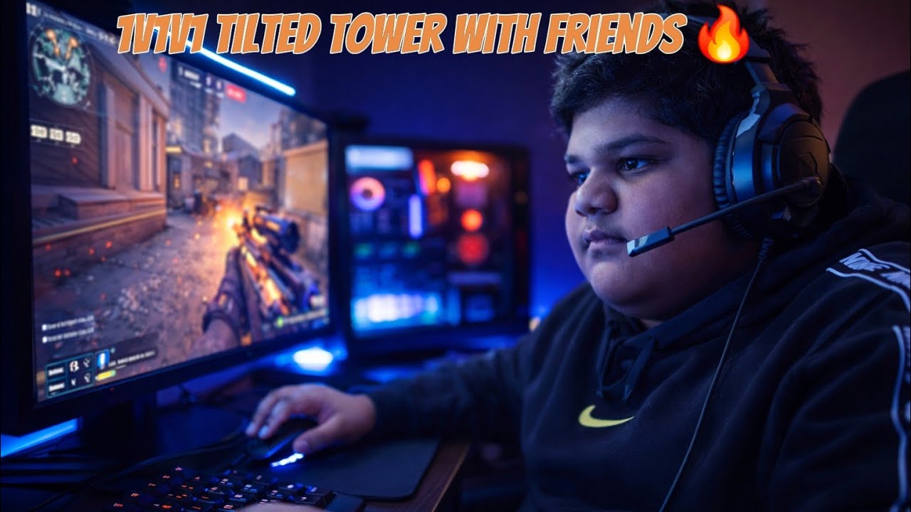 1v1v1 Tilted tower with my friend fun game