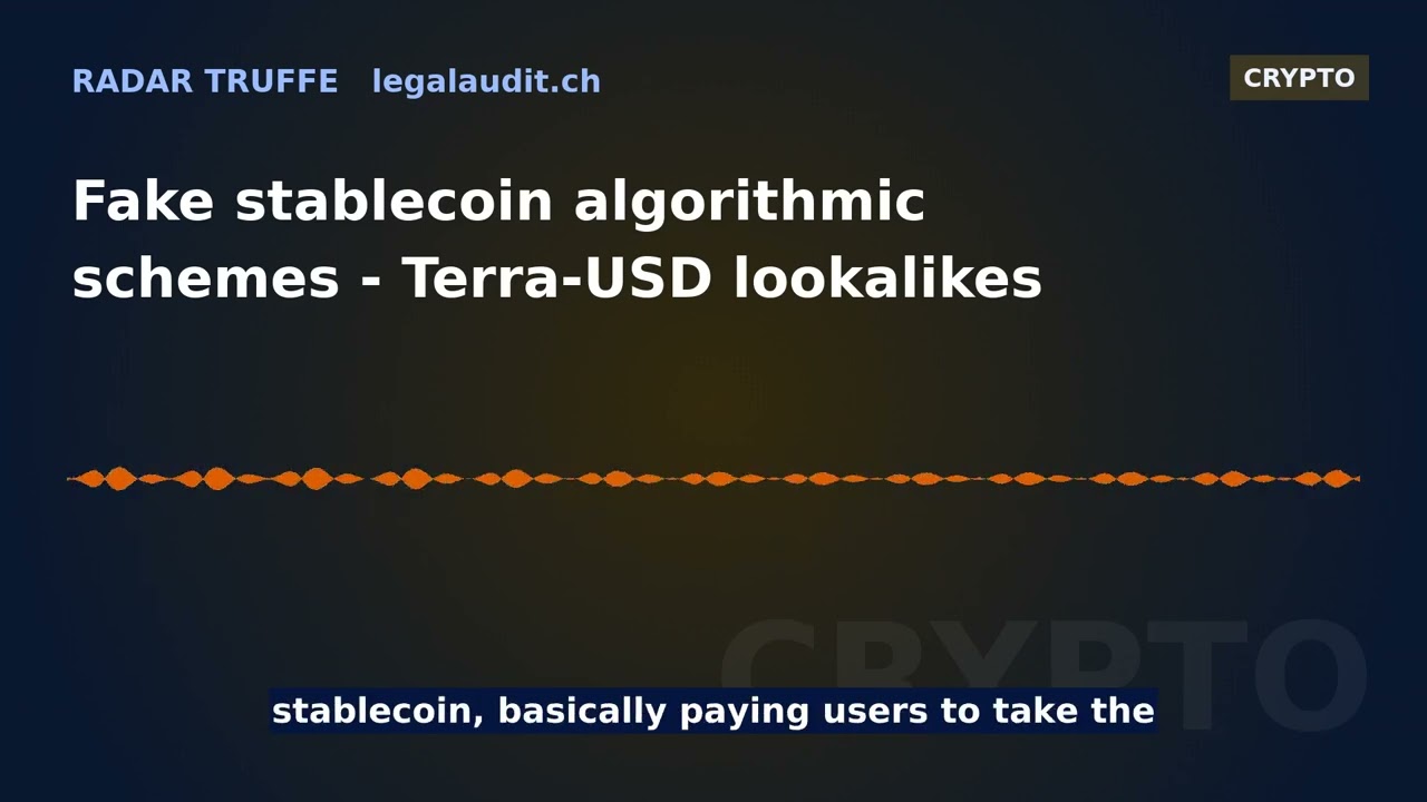 Fake stablecoin algorithmic schemes &mdash; Terra-USD lookalikes