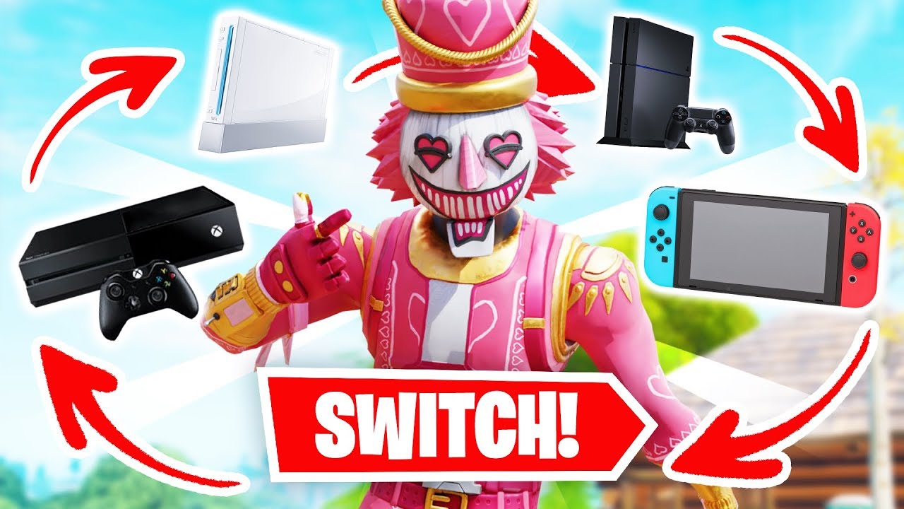 Switching MY CONSOLE Every Time I Die Challenge In Fortnite!