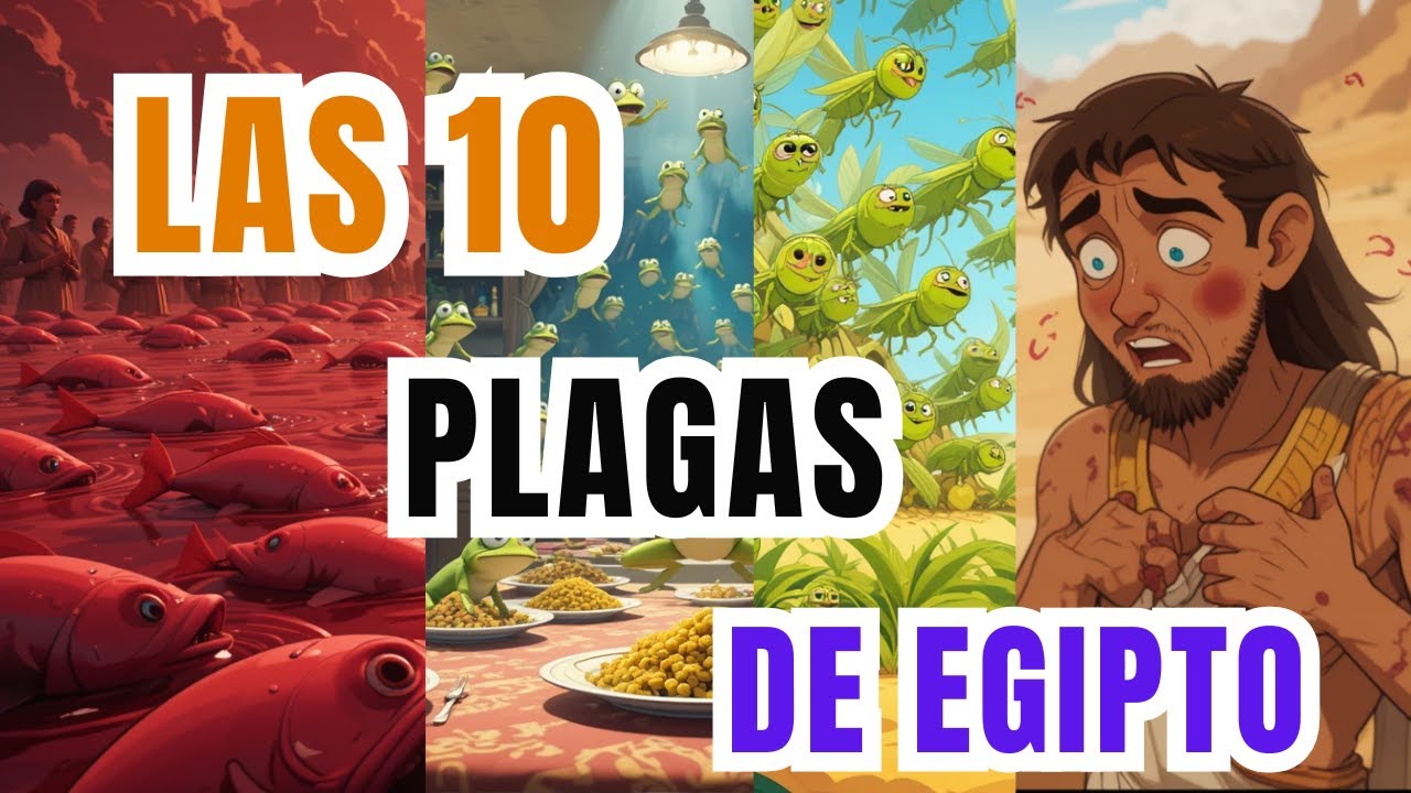 Las 10 Plagas de Egipto contadas para niños – Historia Bíblica Animada