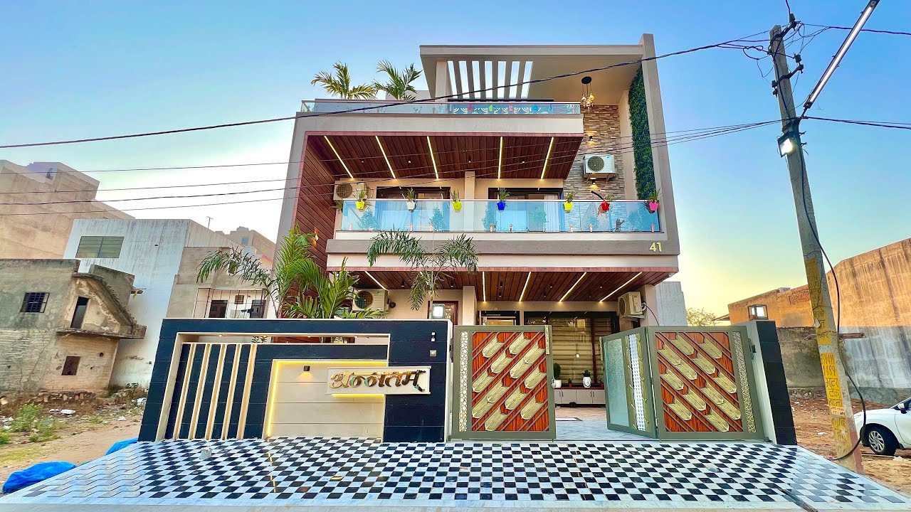 Inside Most Beautiful 233 Gaj Kothi For Sale in Jaipur with 2 Garden, Bar, Lift, Bathtub, 3 Parking
