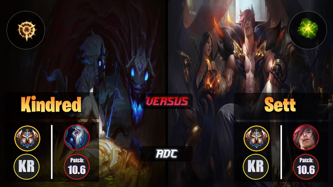 Challenger KINDRED [Press the Attack] (ADC) VS  SETT - Challenger KR Patch 10.6