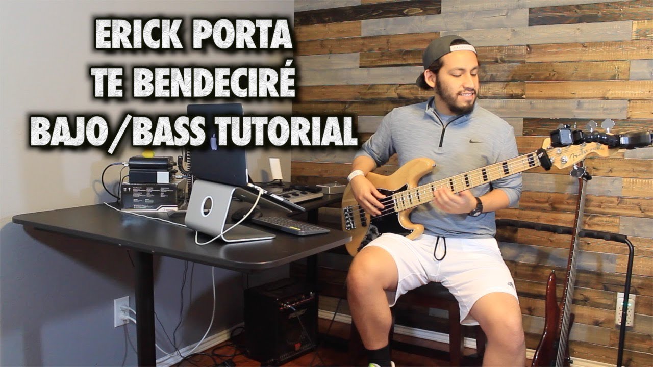 Erick Porta Te Bendeciré Bass/Bajo Cover Tutorial With Tabs (HD)