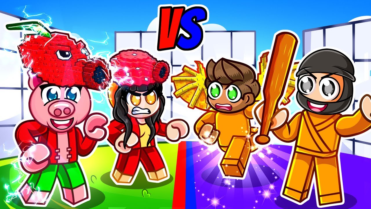 ROSTLINY vs BRAINROTI v Roblox Rivals!