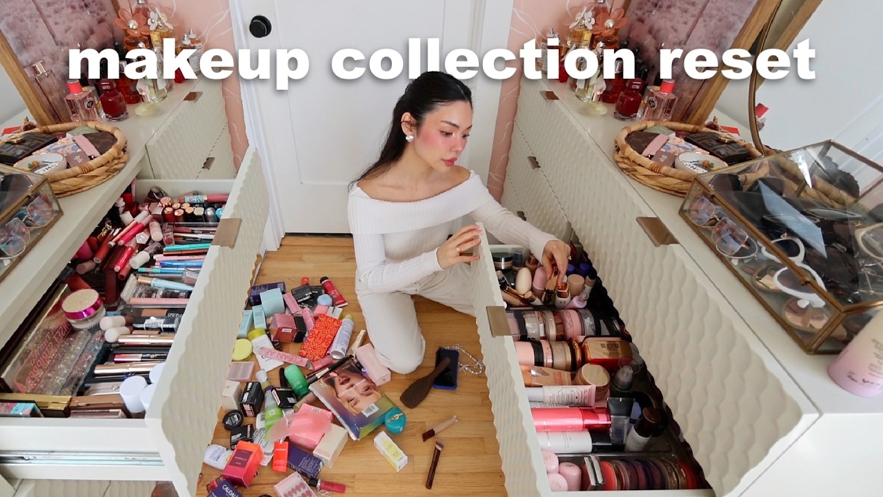 purging my entire makeup & skincare collection! (day 15 of becoming a clean girl: year 2)