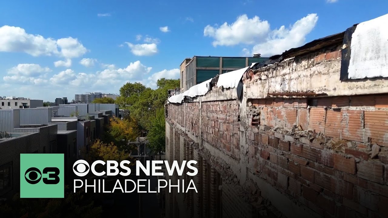 New video shows partial building collapse in Philadelphia's Francisville section