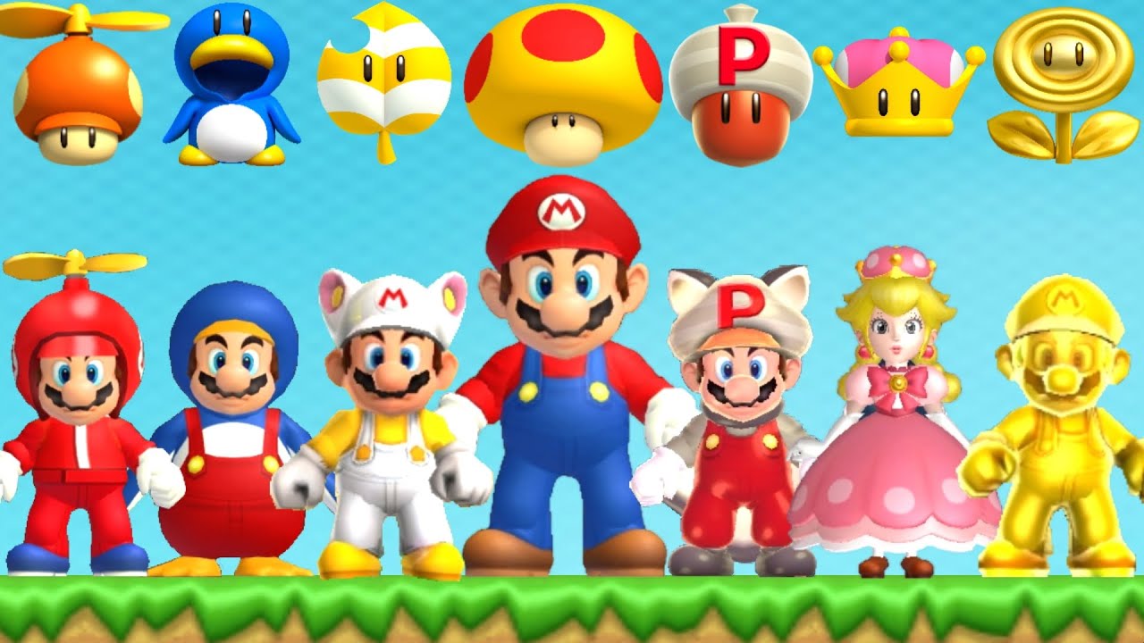 New Super Mario Bros Series - All Power-Ups