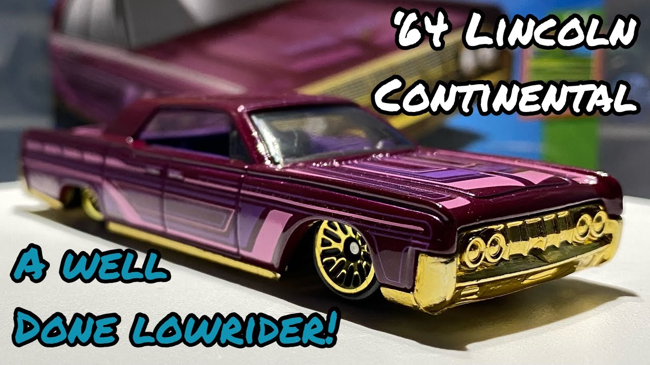 Hot Wheels ‘64 Lincoln Continental (PURPLE) (Q Case) Review And Showcase! “A well done lowrider!”