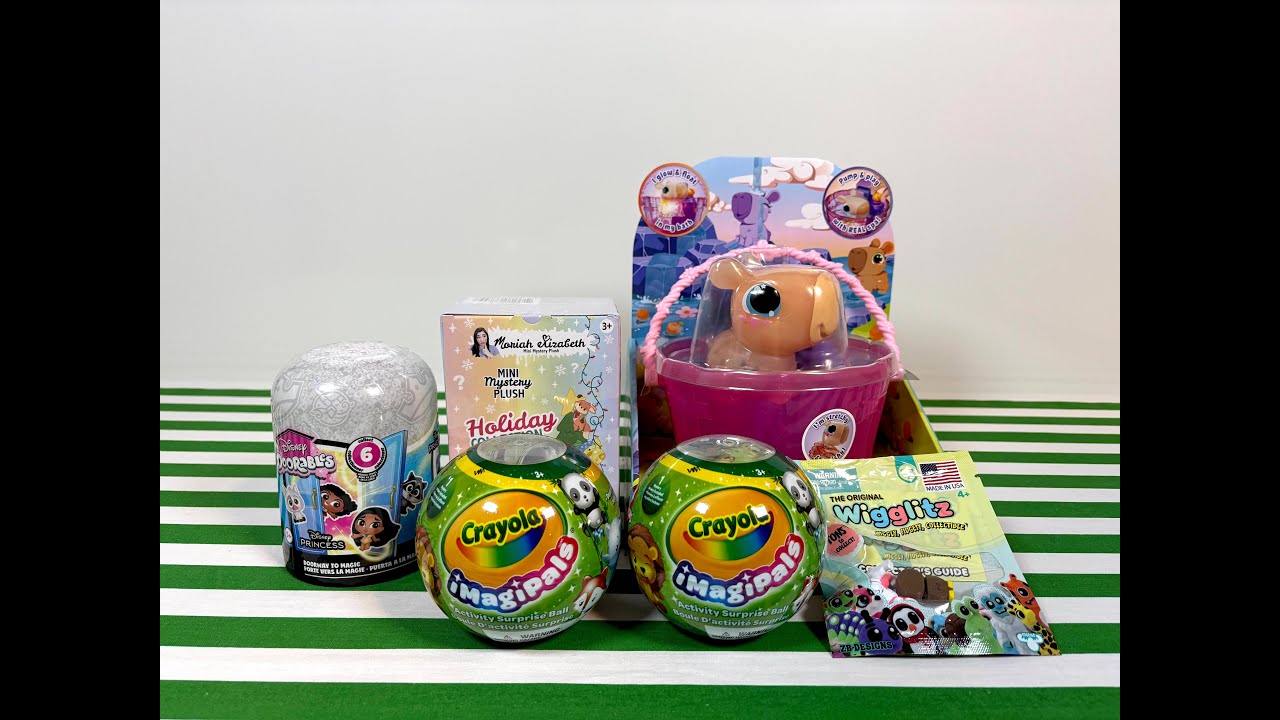 Распаковка наборов Crayola Imagipals, плюшевой игрушки Мориа Элизабет, Doorables и капибары Anima...