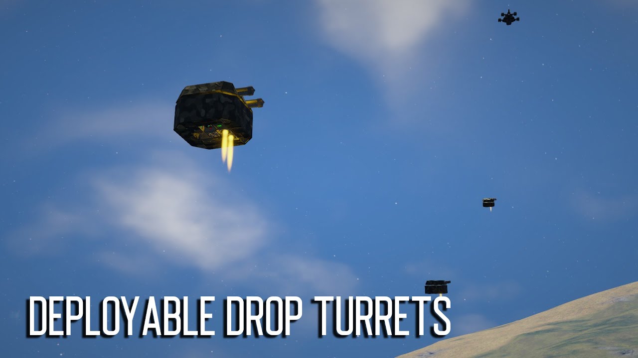 Space Engineers - Deployable Drop Turrets
